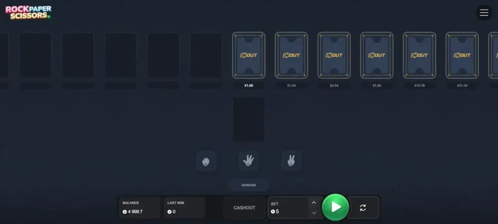Rock Paper Scissors jeu casino